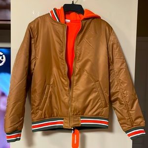 Boys Reversible Bomber Jacket size XL 14-16.